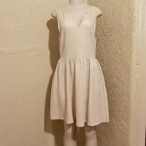 Cream with sparkle dress